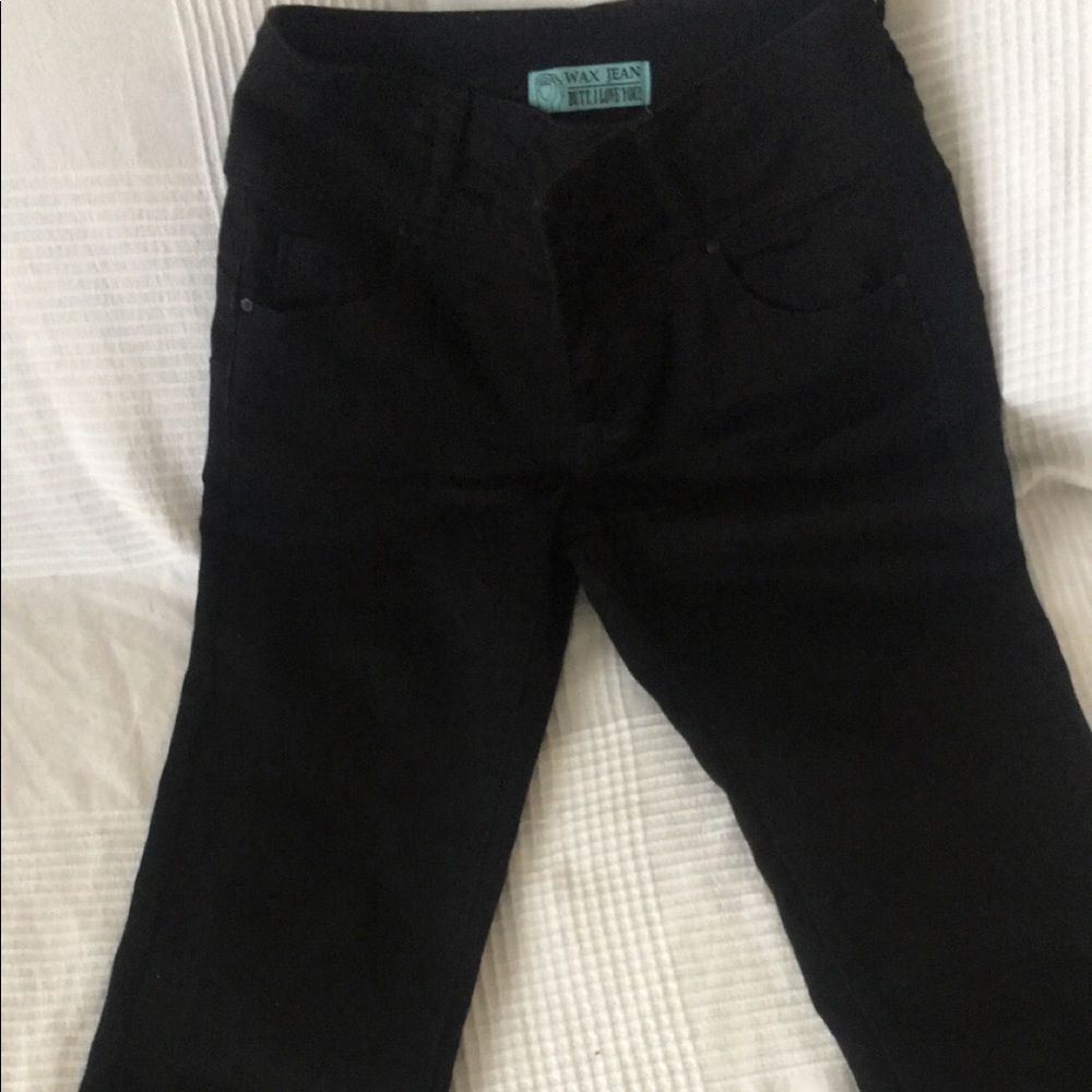 Wax black jean